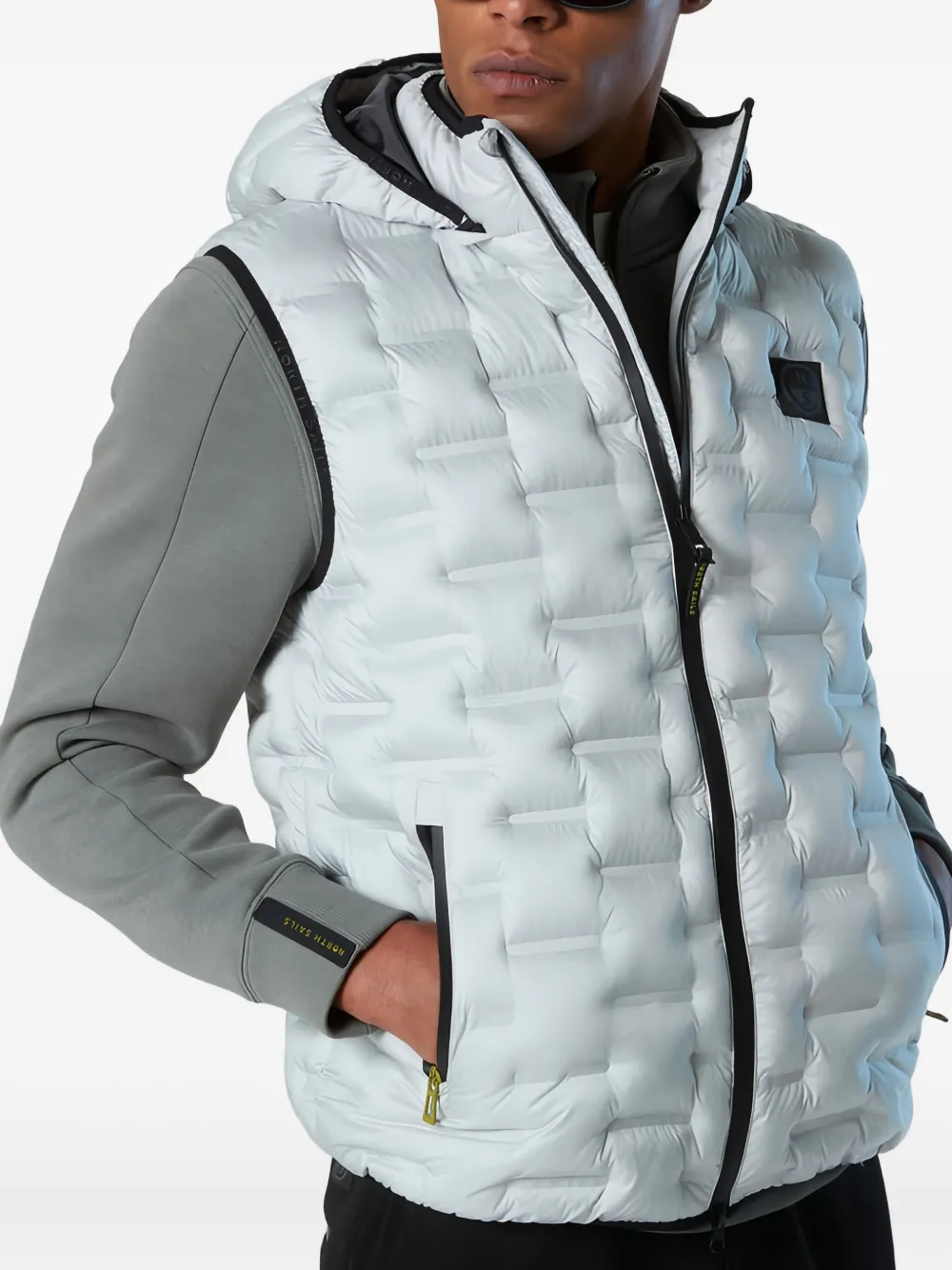 North Sails Bodywarmer met capuchon Grijs