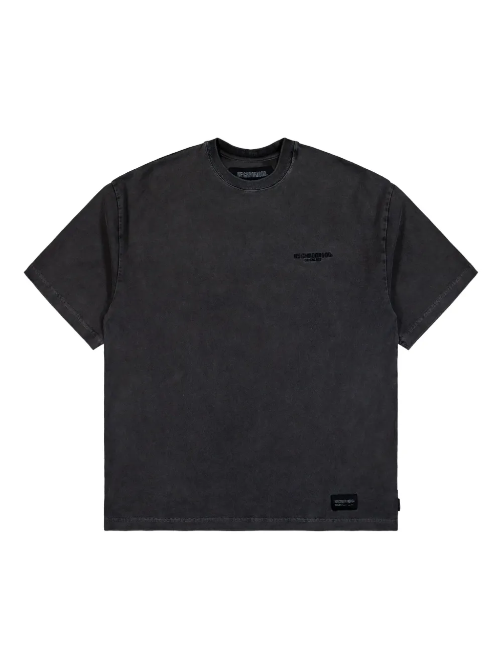 Neighborhood pigment-dyed crew-neck T-shirt | Black | Image 1