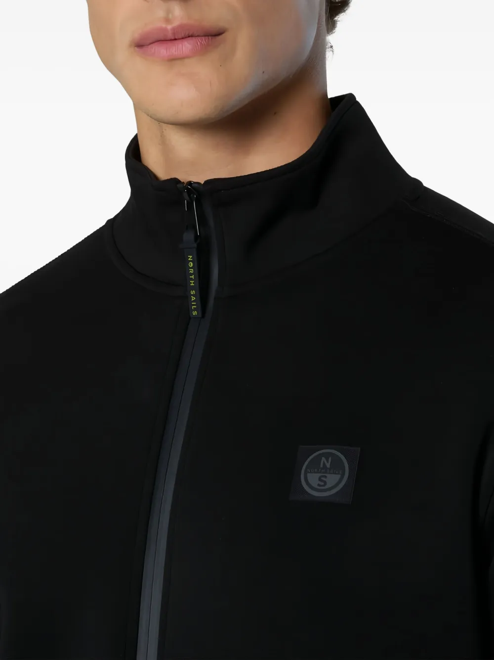 North Sails Sweater met rits Zwart