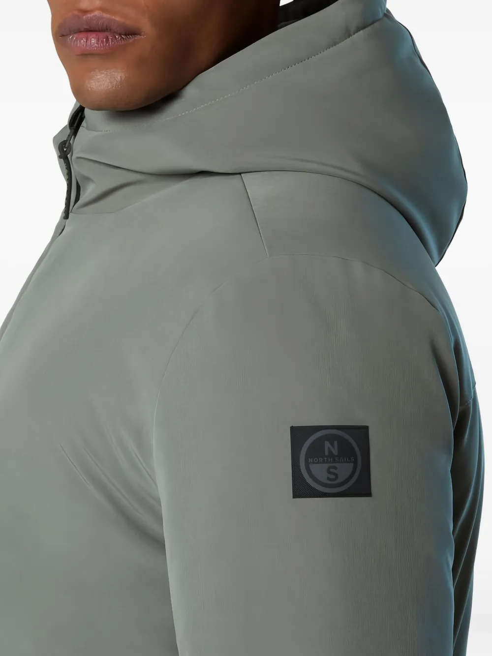 North Sails Hobart jack met capuchon en rits Grijs