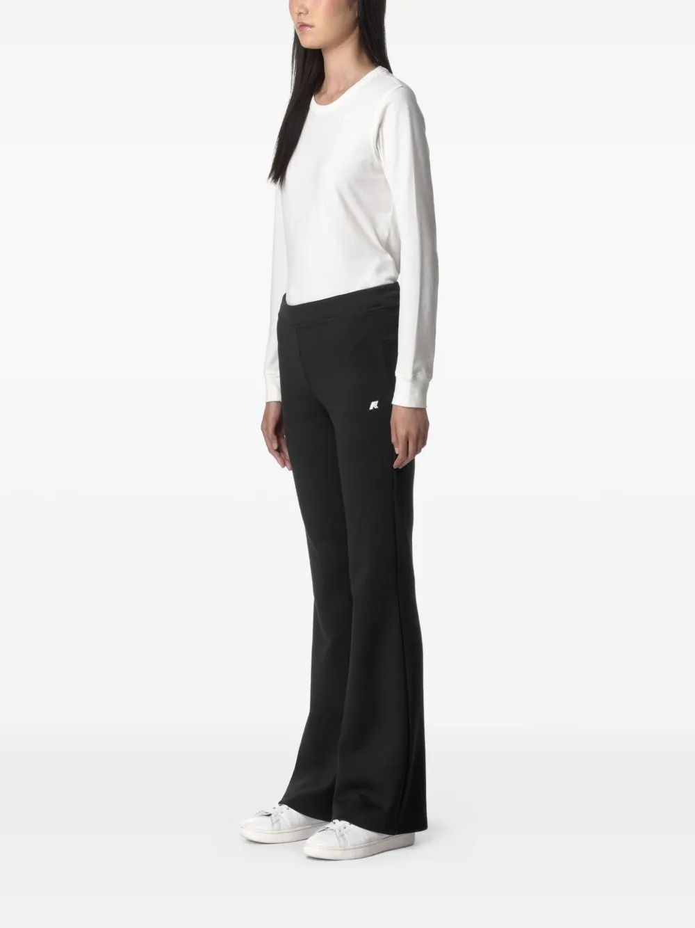 K-Way Jenny broek met logopatch - Zwart