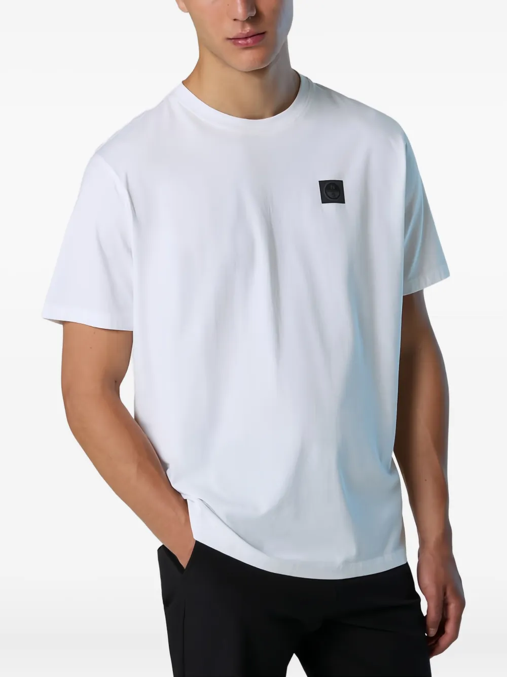 North Sails T-shirt van stretch-katoen Wit