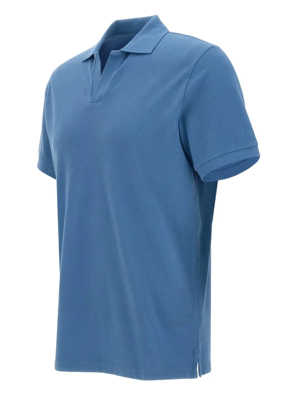 Mc2 Saint Barth Charles Cotton T-shirt In Blue