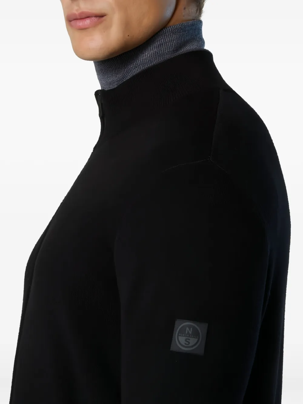 North Sails Trui met rits Zwart