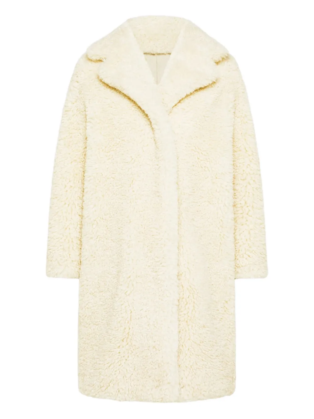 Rrd Single-breasted Collar Coat In White