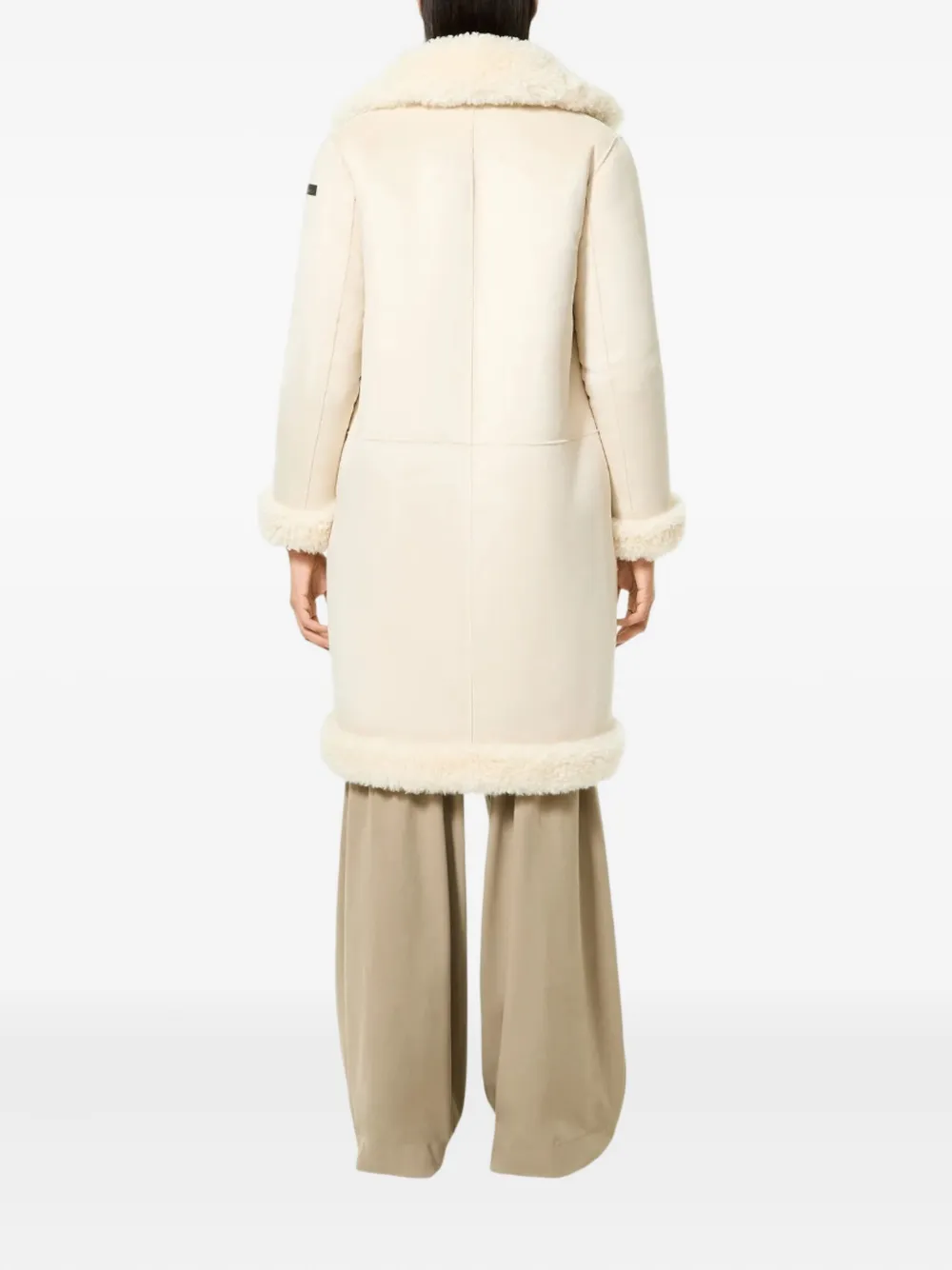 Rrd Single-breasted Collar Coat In White