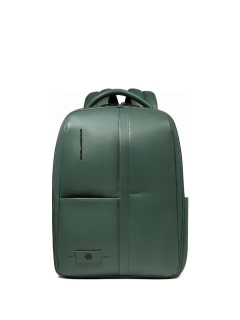 PIQUADRO zip leather backpack