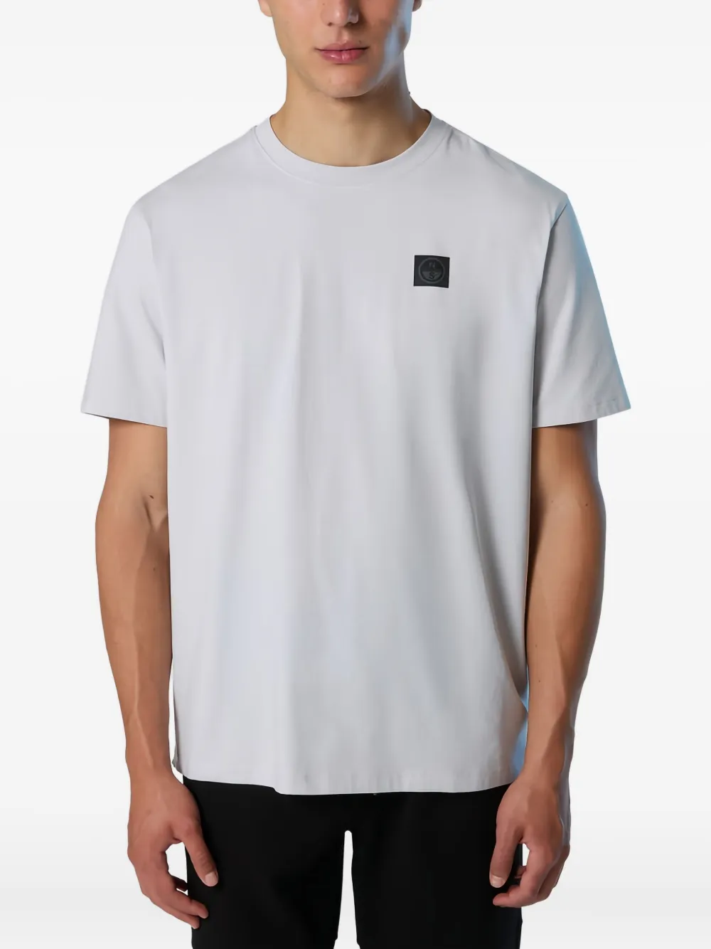 North Sails T-shirt met logopatch Grijs