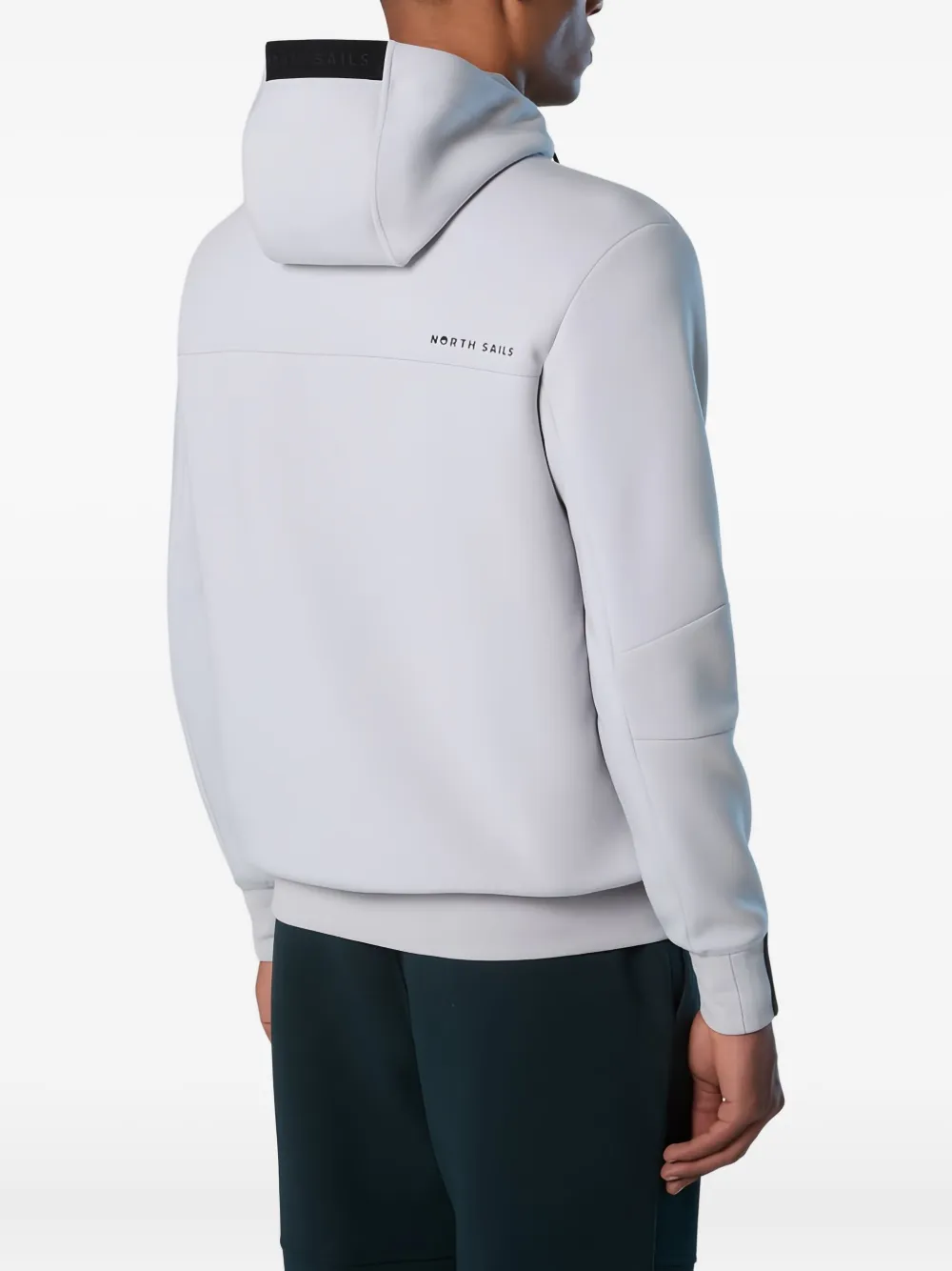 North Sails Hoodie met capuchon en rits Grijs