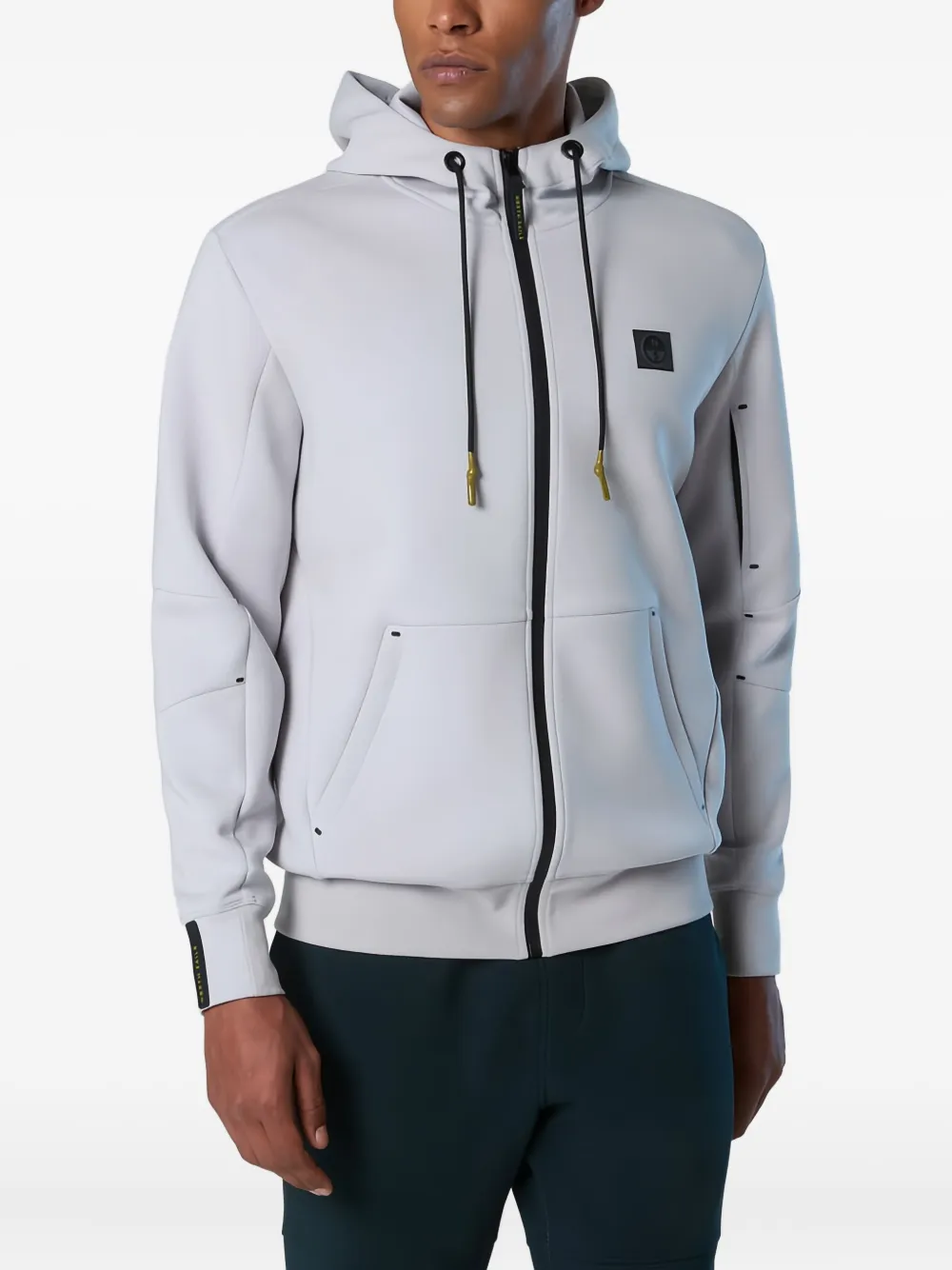 North Sails Hoodie met capuchon en rits Grijs