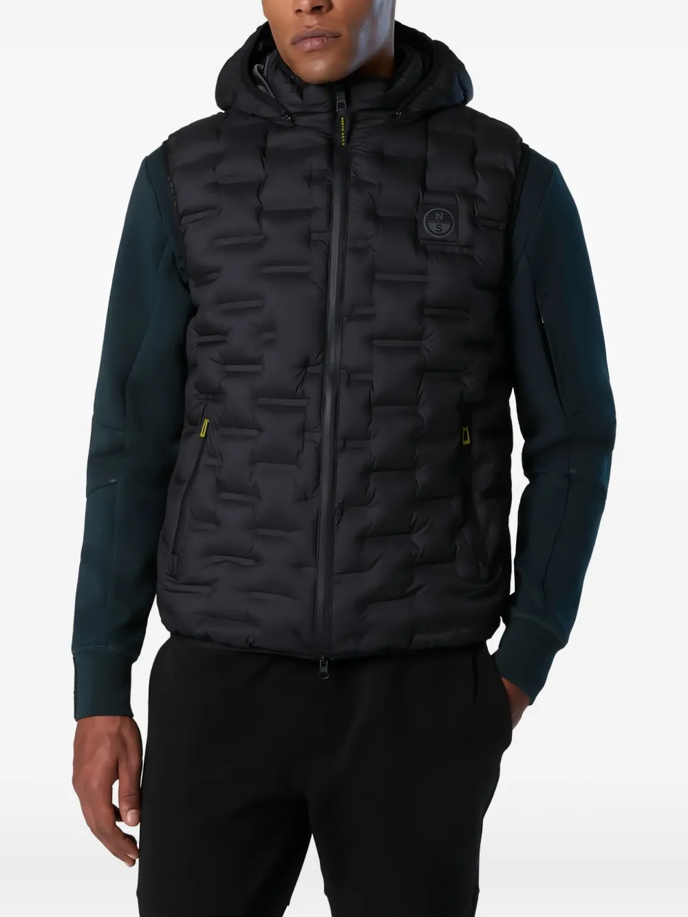 North Sails Laser bodywarmer met capuchon Zwart