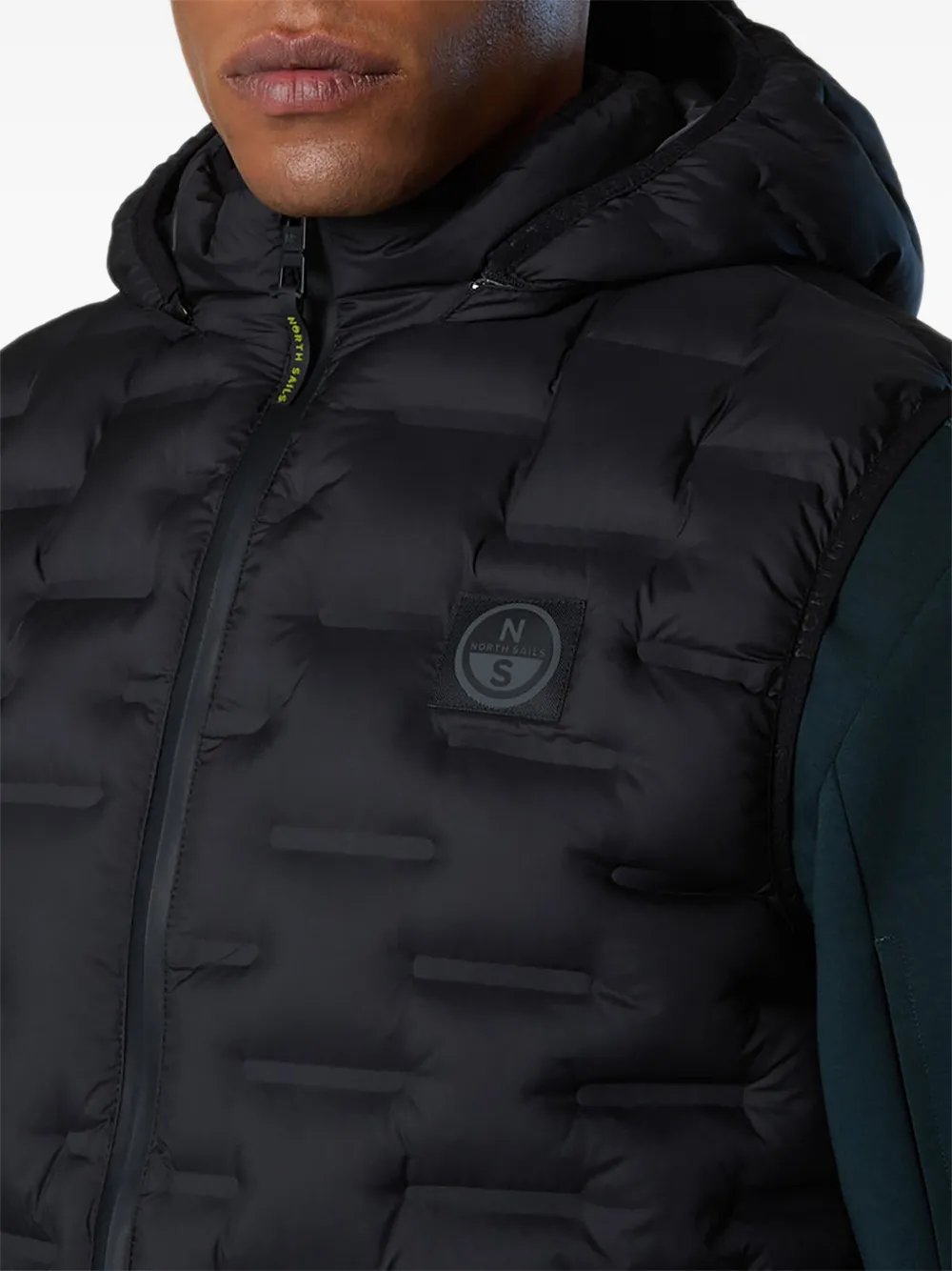 North Sails Laser bodywarmer met capuchon Zwart