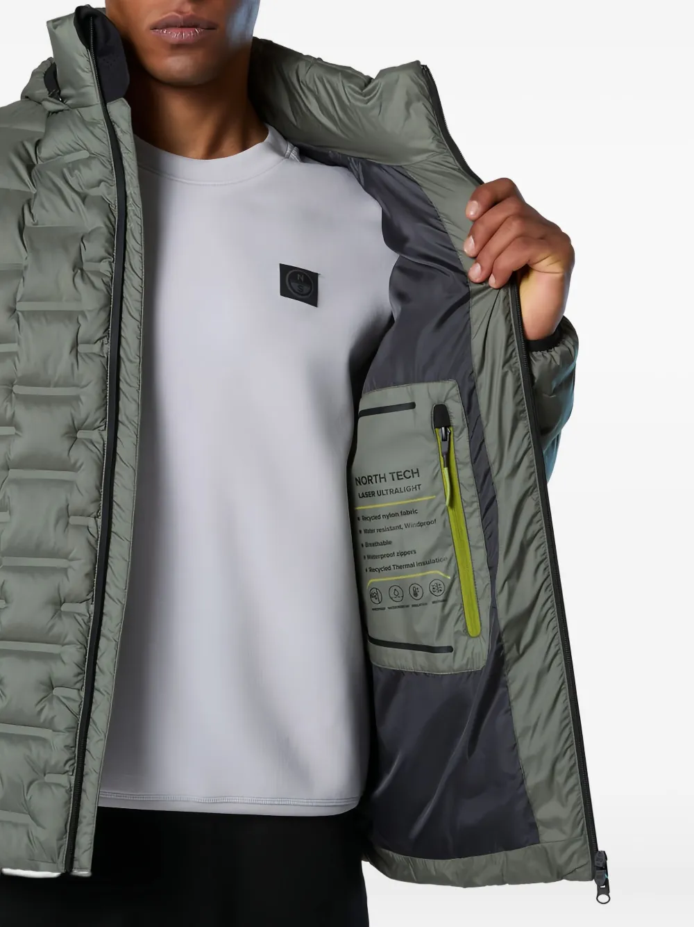 North Sails Laser donsjack Groen