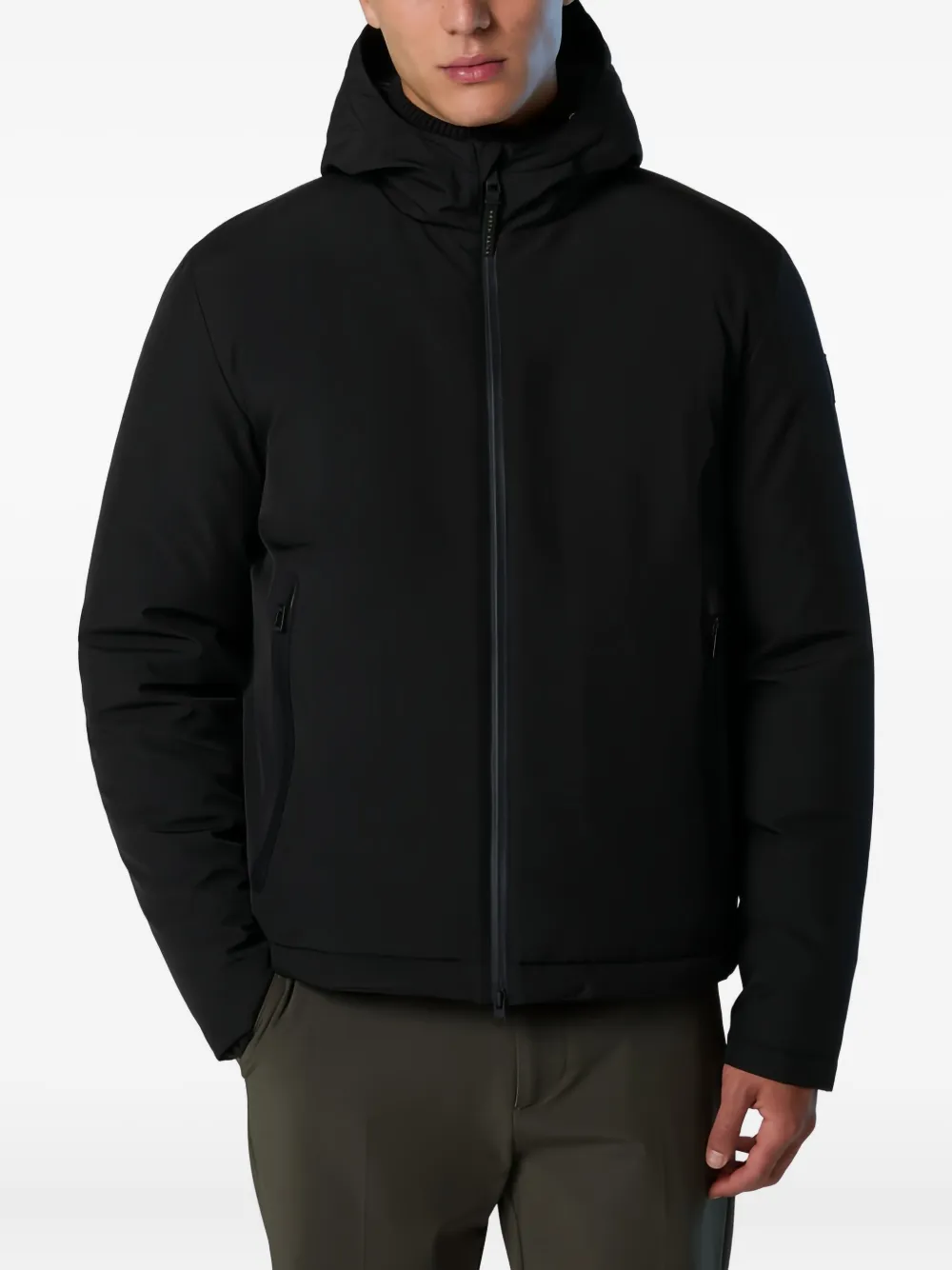 North Sails Hobart jack met capuchon Zwart