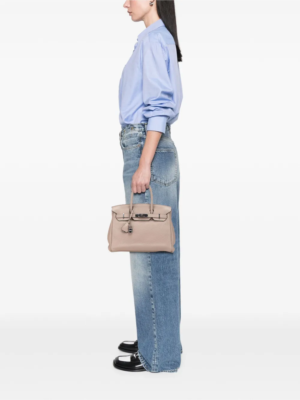 Hermès Pre-Owned 2010 Clemence Birkin Retourne 30 handbag | Pre-Owned | Image 2