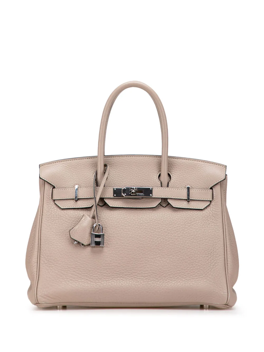 Hermès Pre-Owned 2010 Clemence Birkin Retourne 30 handbag - ブラウン Hermès Pre-Owned 2010 Clemence Birkin Retourne 30 handbag - ブラウン