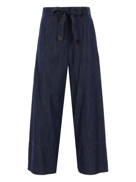'S Max Mara tie-waist cotton jeans