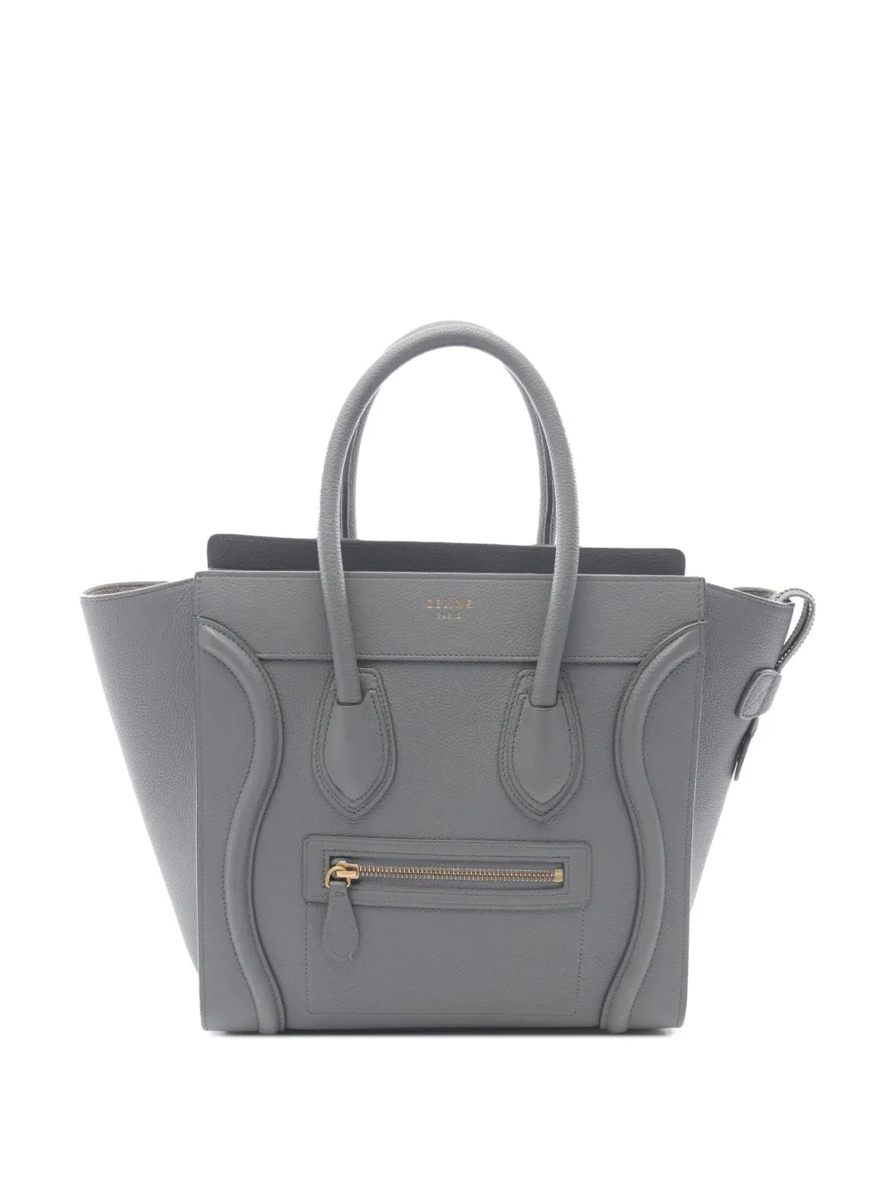 Celine Pre-Owned 2010-2025 Micro Calfskin Luggage Tote handbag - グレー Celine Pre-Owned 2010-2025 Micro Calfskin Luggage Tote handbag - グレー
