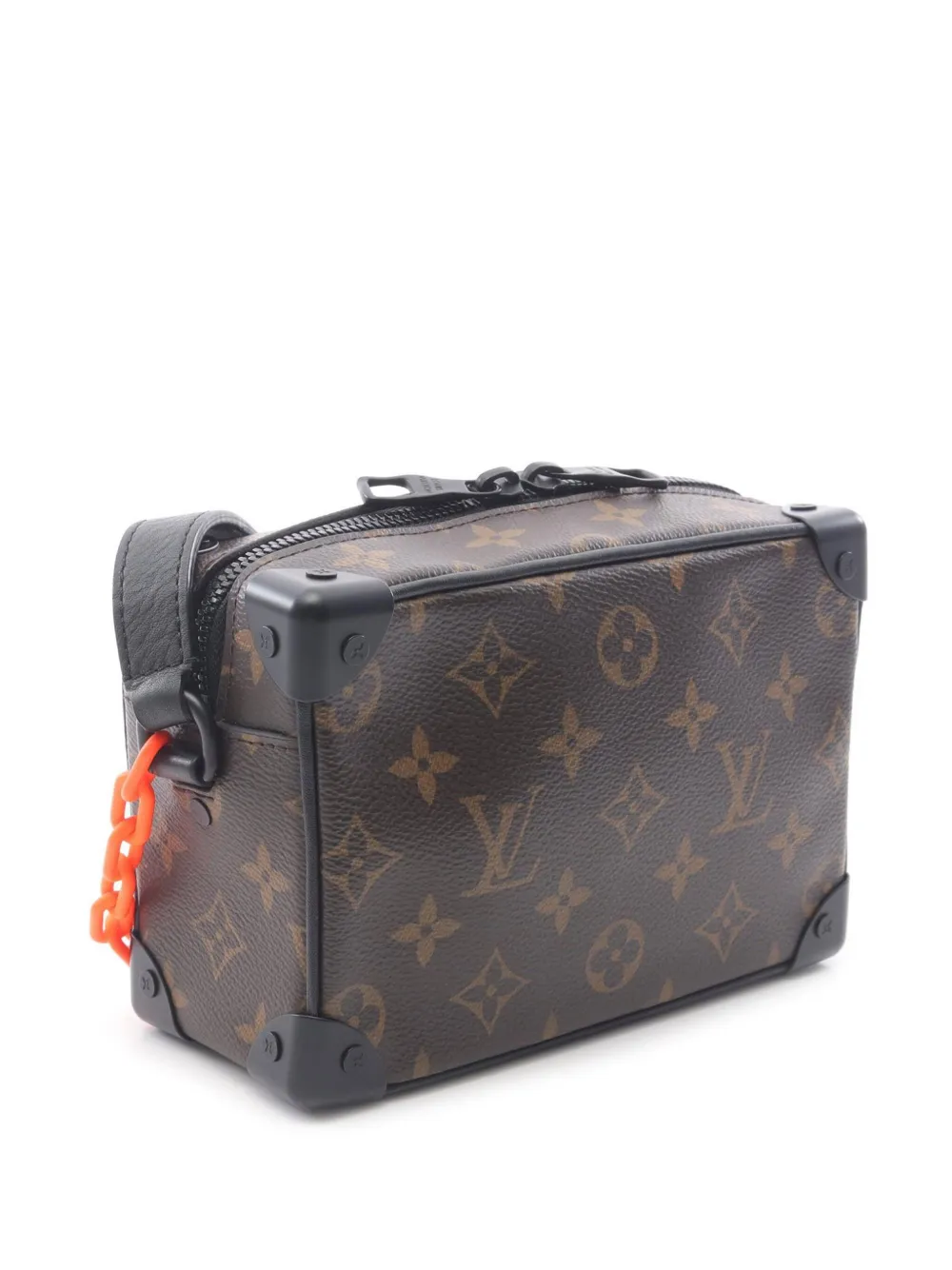 Pre-owned Louis Vuitton 2019-2025 Monogram Solar Ray Mini Soft Trunk Crossbody Bag In Black
