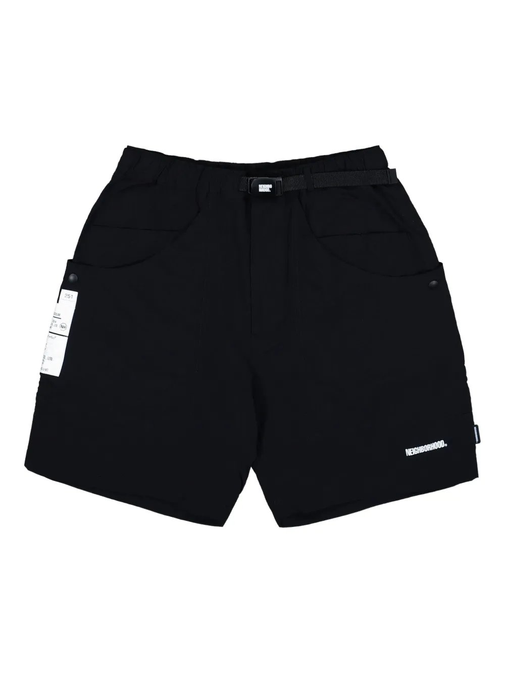 Neighborhood Climbing belted-pocket shorts | Preto | Image 1