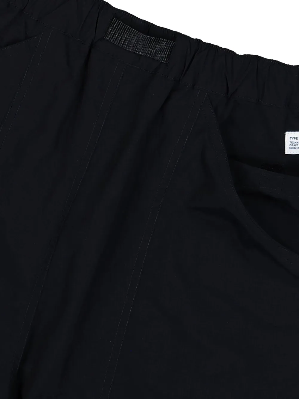 Neighborhood Climbing shorts met ceintuur Zwart