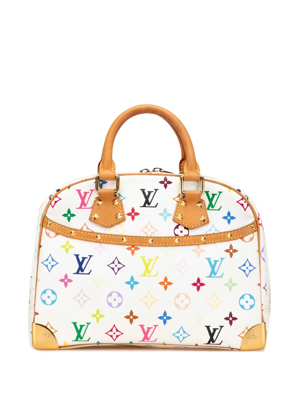 Louis Vuitton Pre-Owned شنطة يد 'مولتي كولور تروفي' بمونوغرام 2004 | أبيض | Image 1