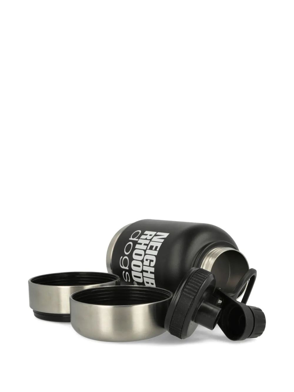 Neighborhood dogs travel bottle | Black | Image 1