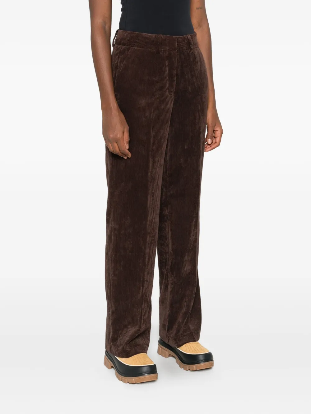 Cambio Corduroy Trousers In Black