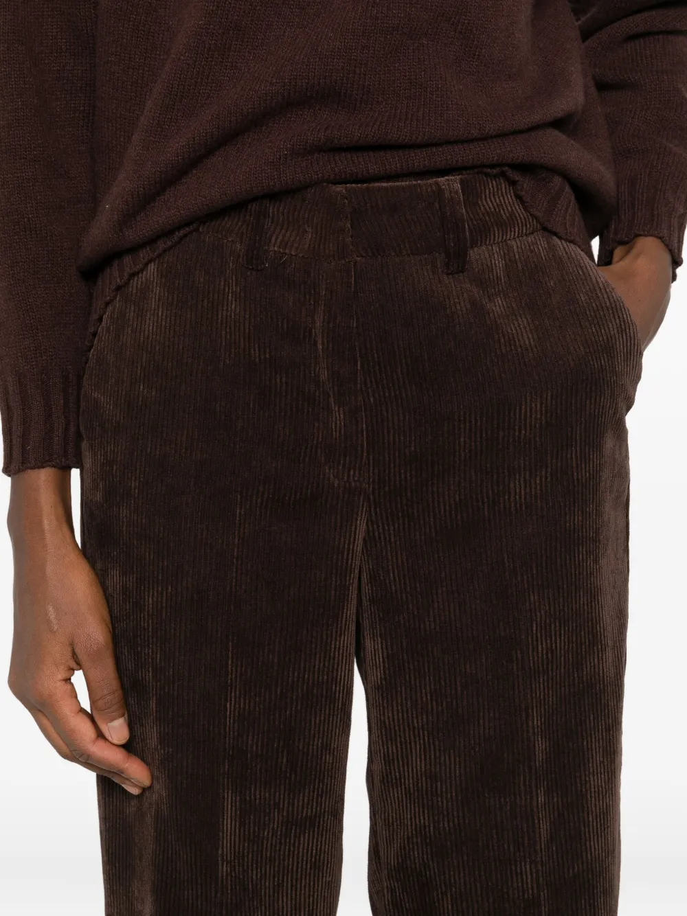 Cambio Corduroy Trousers In Black