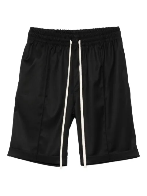 HAMZA elastic-waist cuffed shorts