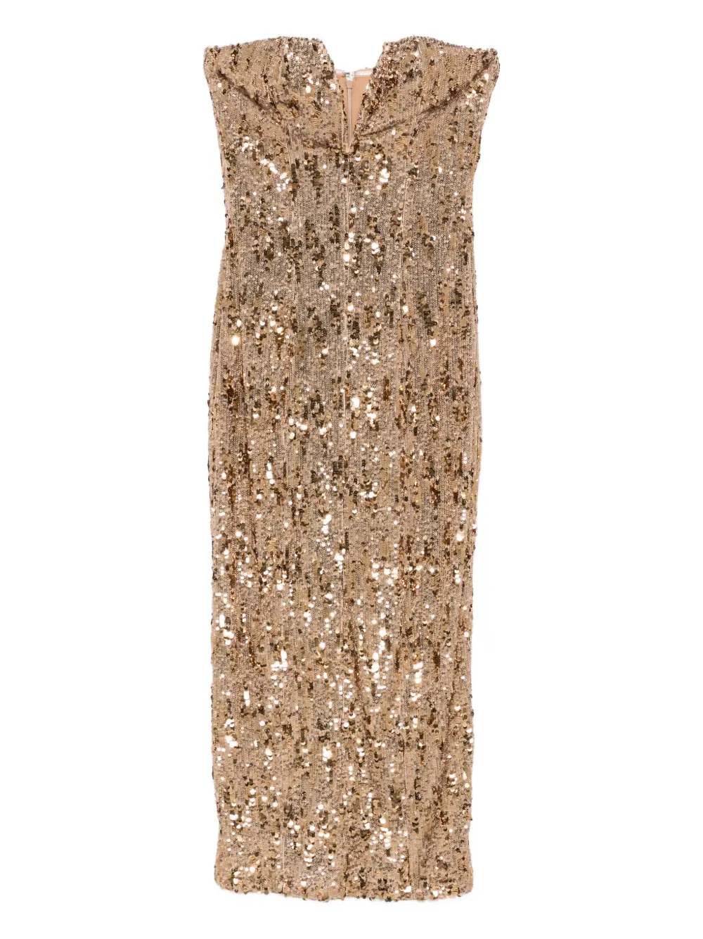 Aniye By Lulu midi dress | Gold | Image 1