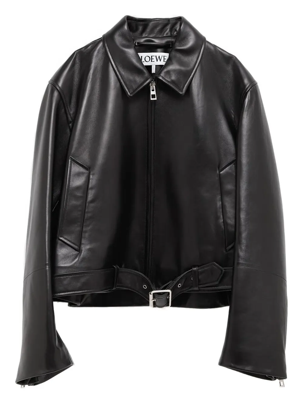 LOEWE belted leather jacket | noir | Image 1