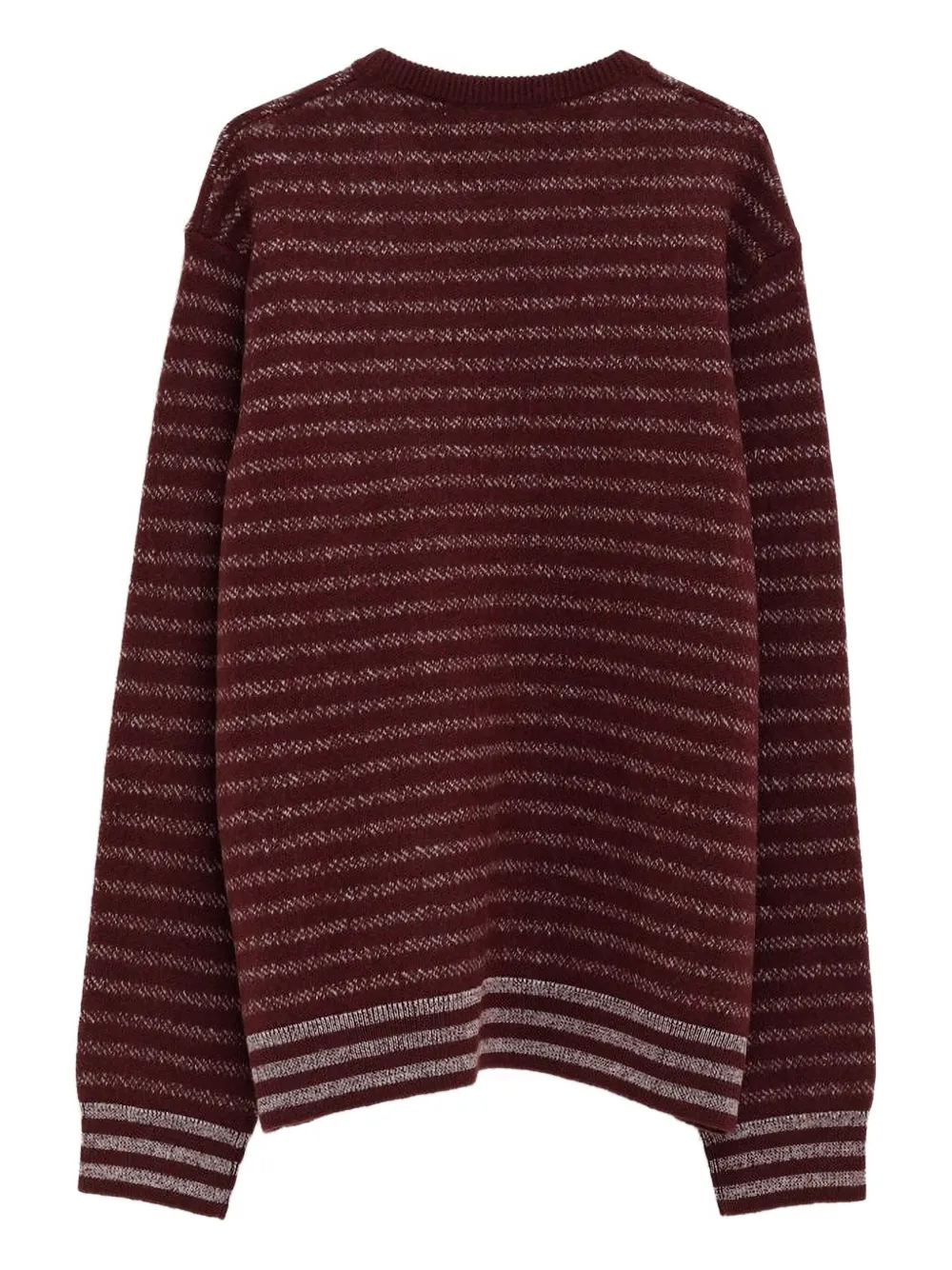 LOEWE striped logo-embroidered sweater - Bruin