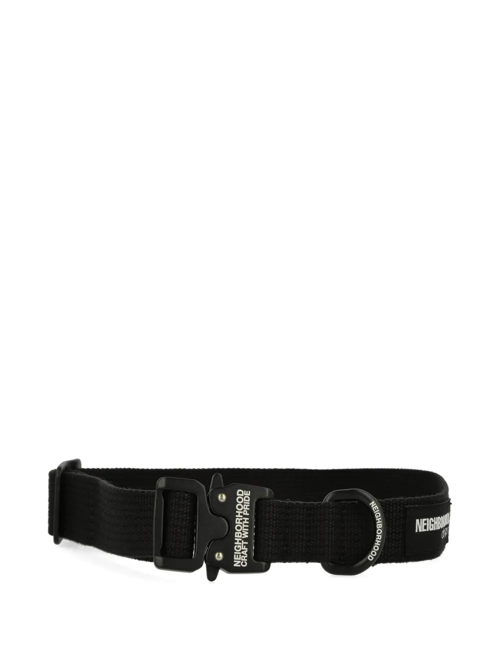 Neighborhood Wide-clasp Dog Collar In Black