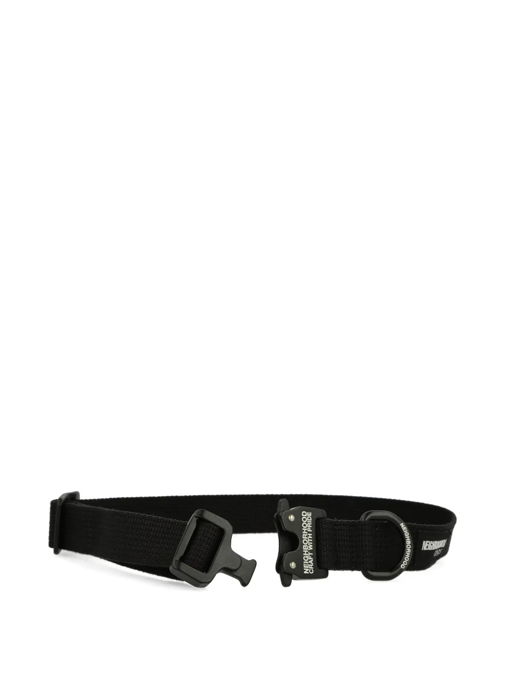 Neighborhood Wide-clasp Dog Collar In Black