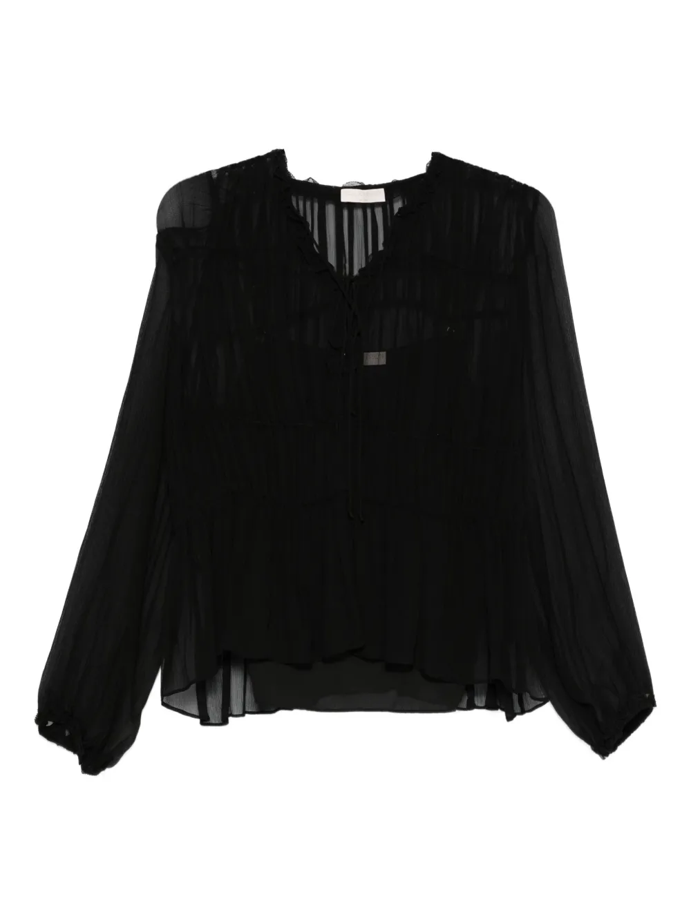 Ulla Johnson tie-neck ruffled blouse | Black | Image 1