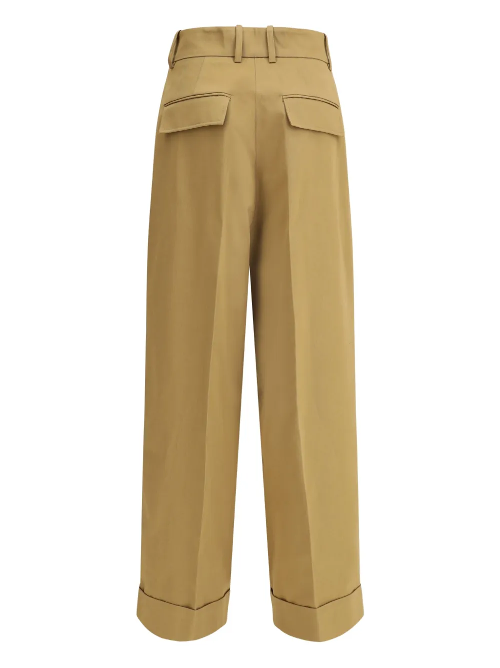 P.A.R.O.S.H. pleated cuffed pants - Beige