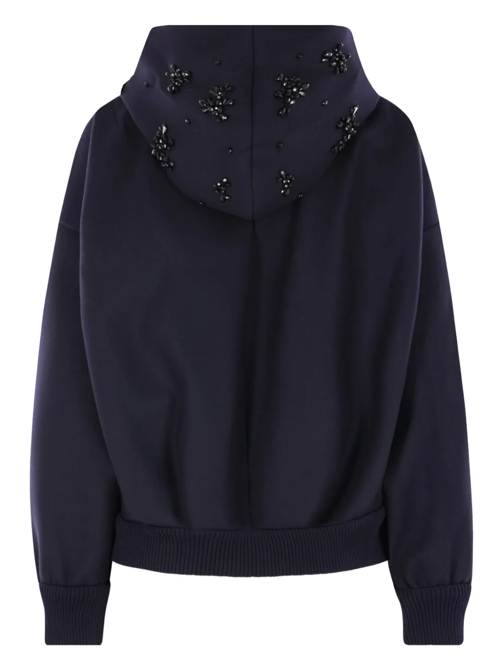 Simone Rocha Embellished Hooded Jacket In Blue