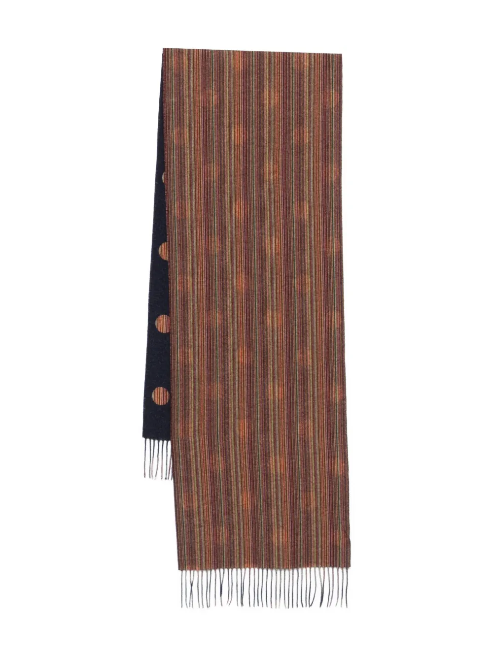 Paul Smith ストライプ ドット スカーフ - オレンジ Paul Smith ストライプ ドット スカーフ - オレンジ
