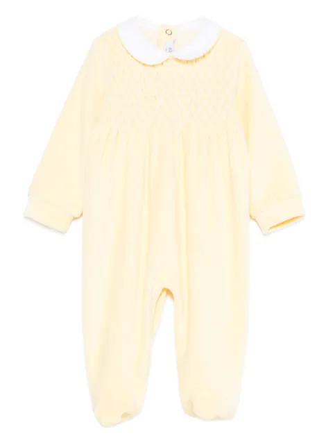Siola snap-button smocked babygrow