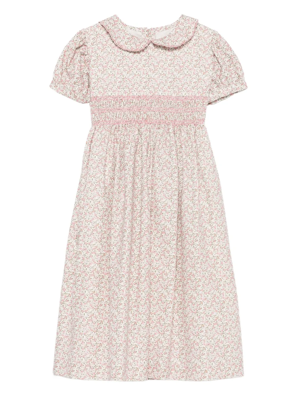 Siola peter-pan collar smocked dress | Pink | Image 1