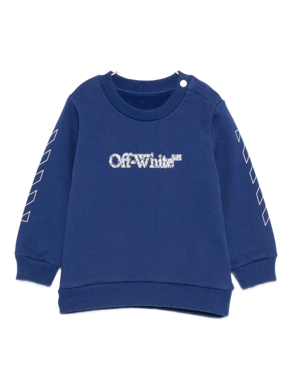 Off-white Babies' Logo-print Sweatshirt In Blue