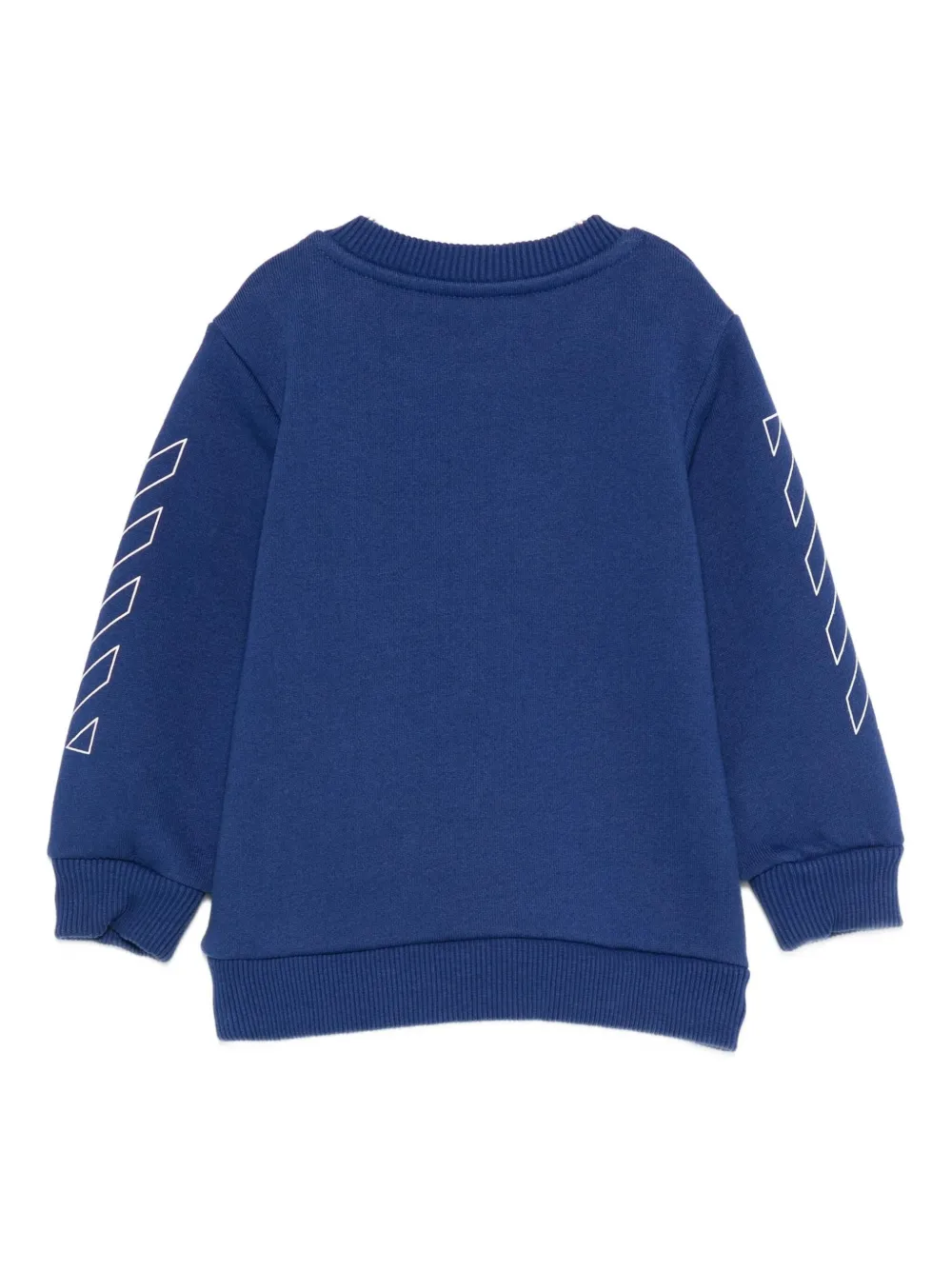 Off-white Logo-print Sweatshirt In Blue