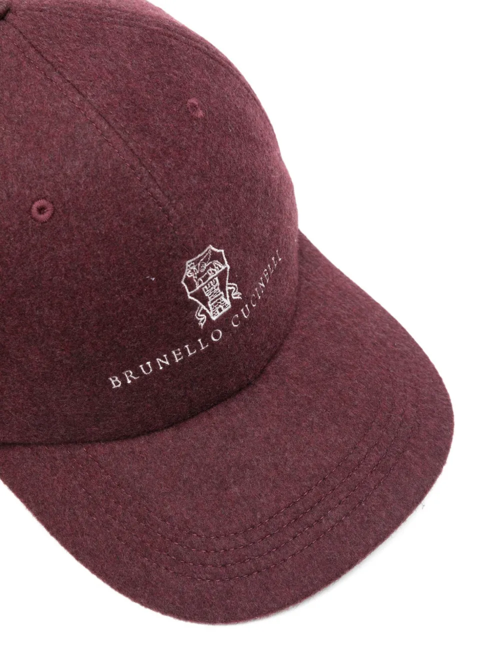 Brunello Cucinelli Logo-embroidered Corduroy Cap In Brown