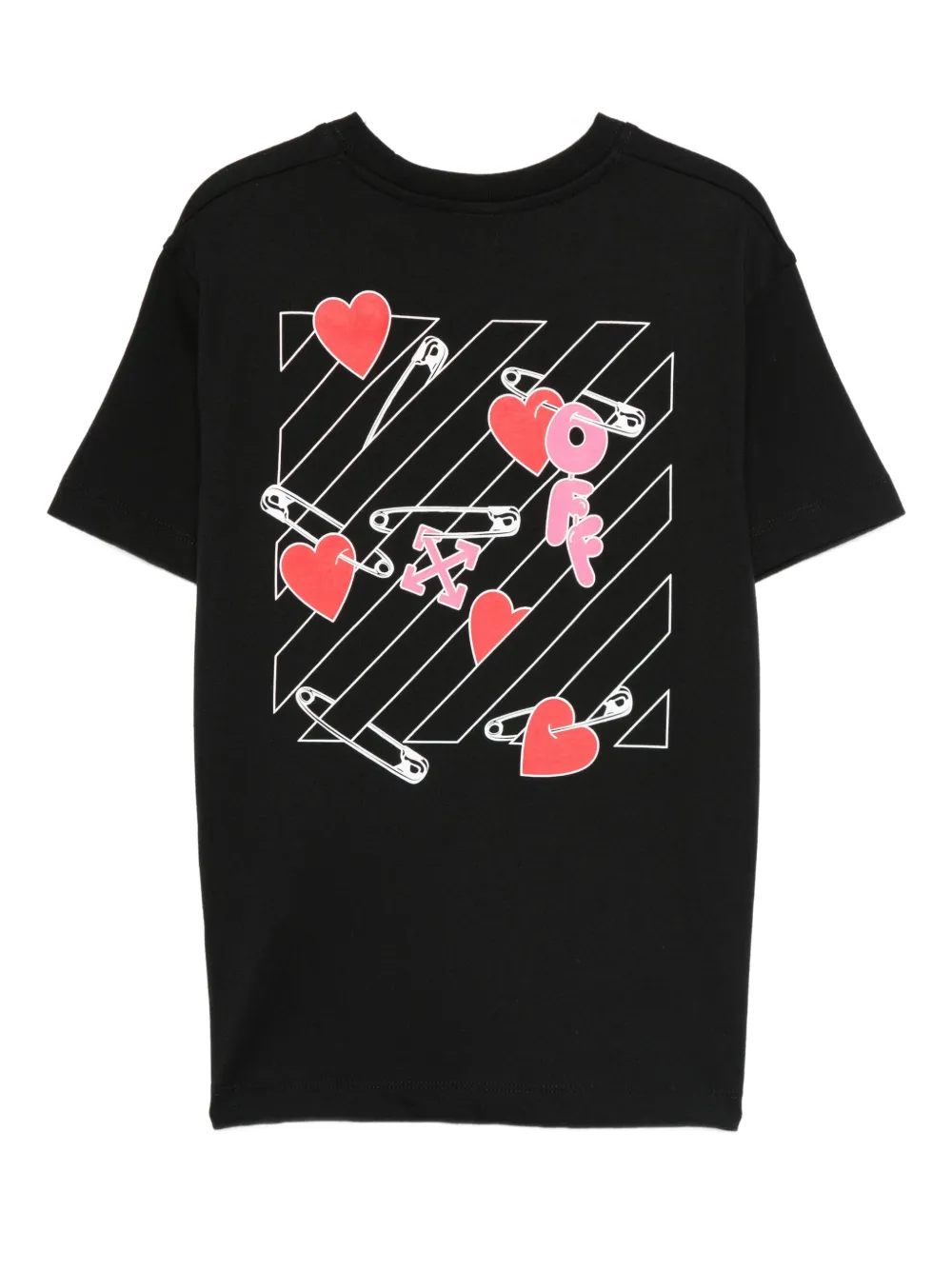 Off-white Logo-print T-shirt In Black
