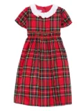Siola tartan-check dress - Red