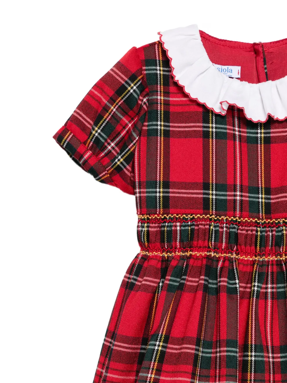 Siola Jurk met tartan ruit Rood