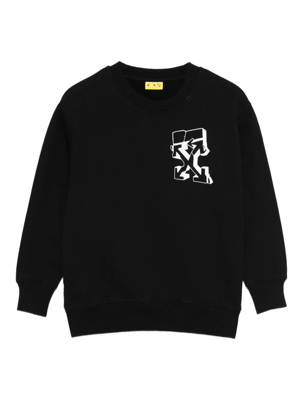 Off-white Logo-print Sweatshirt In Black