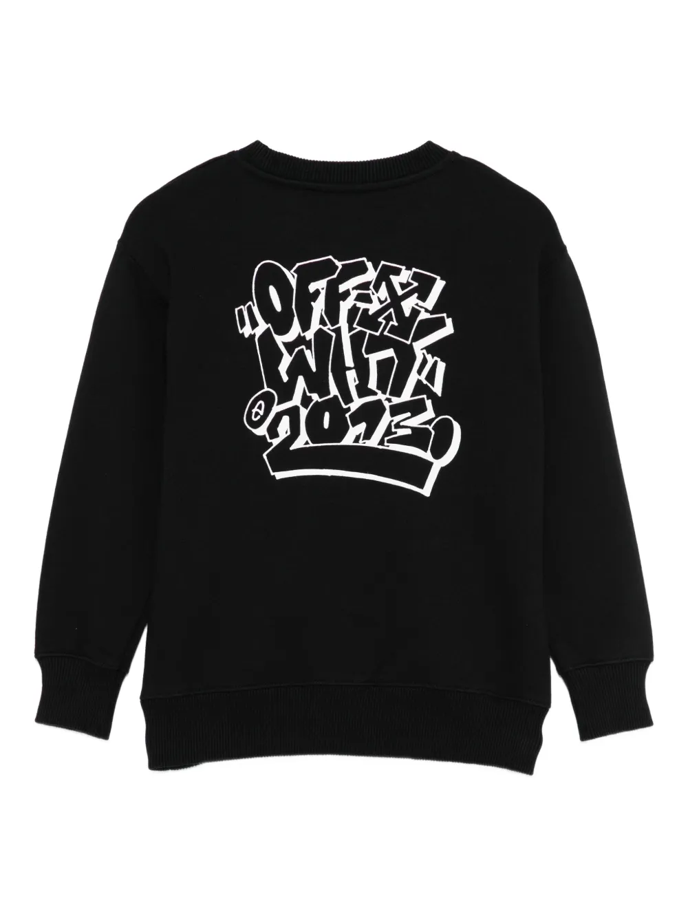 Off-white Logo-print Sweatshirt In Black