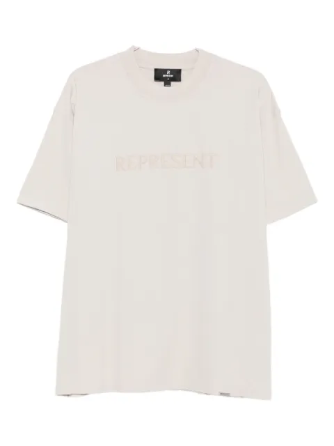 Represent logo-embroidered t-shirt